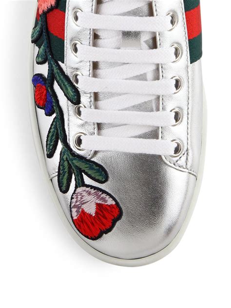 gucci floral high top sneakers|gucci ace floral embroidered sneakers.